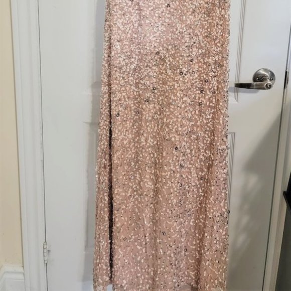 Adrianna Papell Short Sleeve Sequin Gown - Picture 8 of 11
